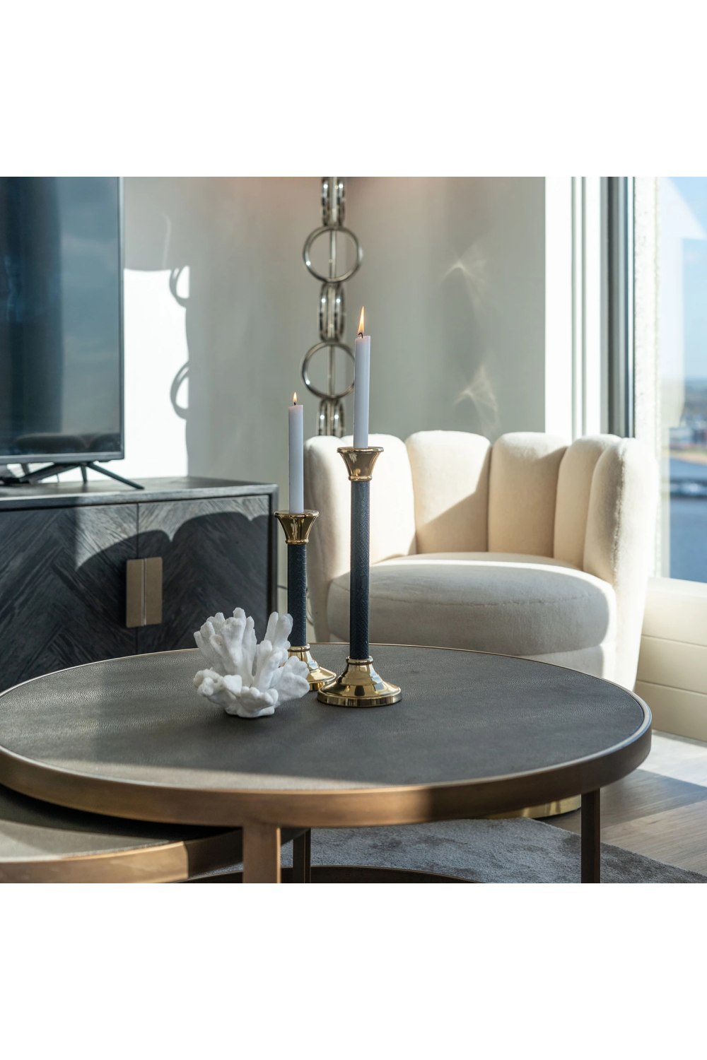 Round Nested Coffee Tables (2) | Richmond Interiors Bloomingville | Oroa.com