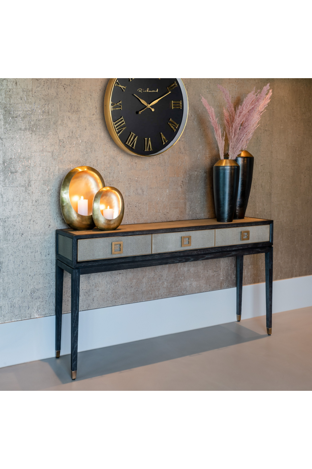 Modern Leather Console Table | Richmond Interiors Bloomingville | Oroa.com