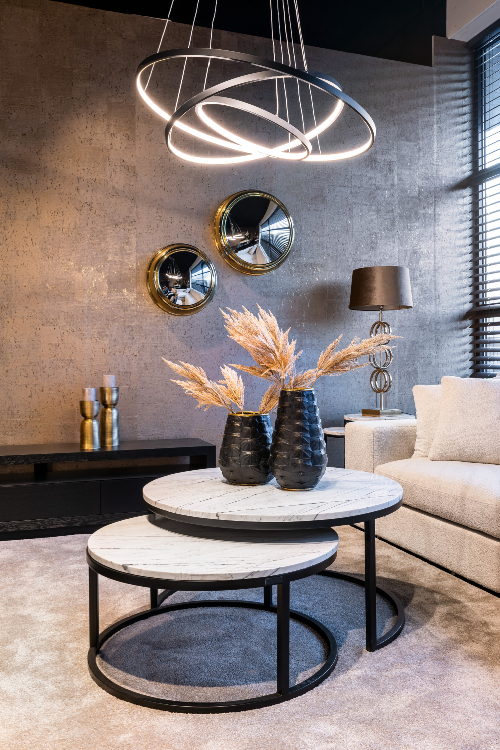 Aluminum Modern Hanging Lamp | Richmond Interiors Amira | Oroa.com