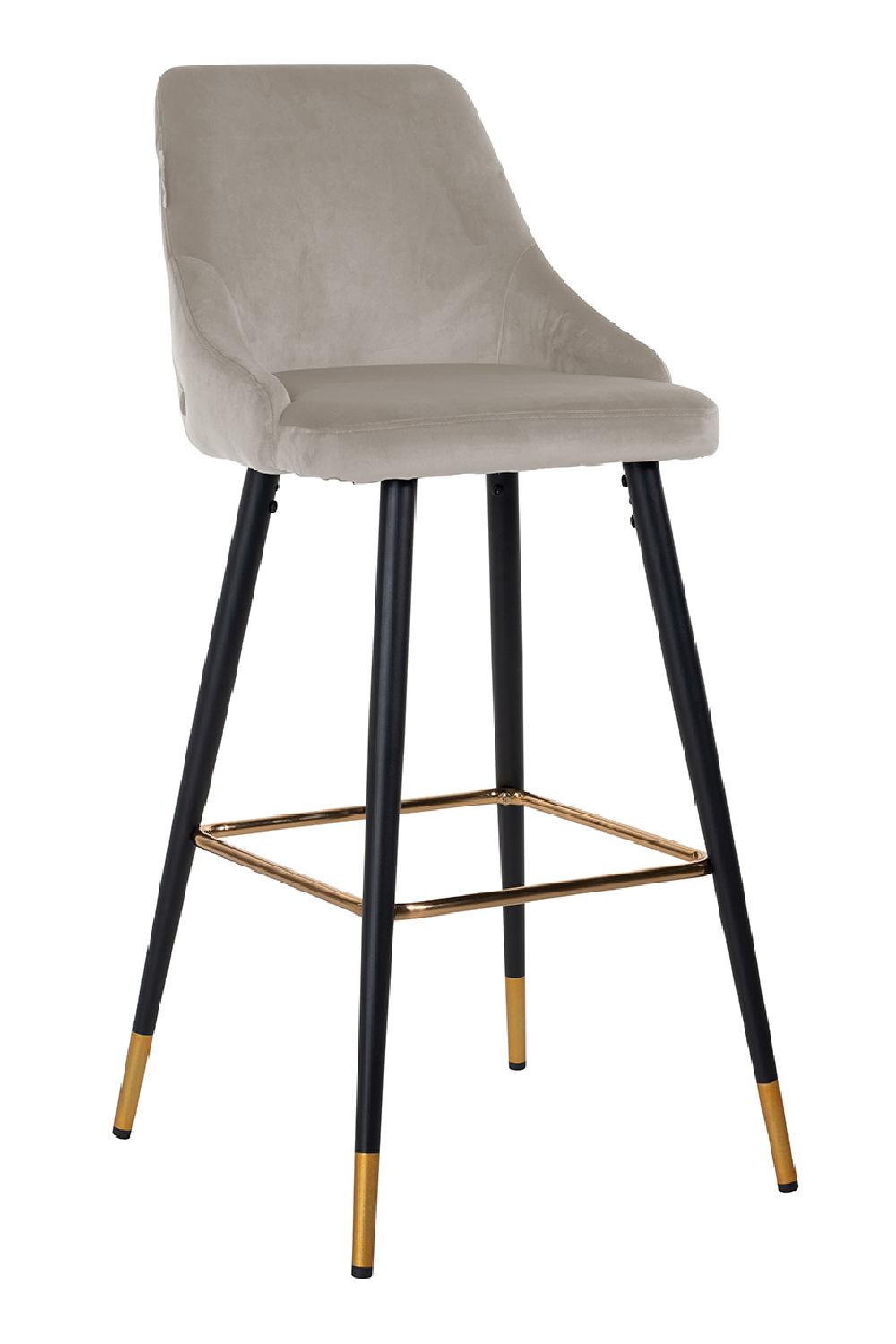 Velvet Gold Accent Bar Stool | Richmond Interiors Imani | Oroa.com