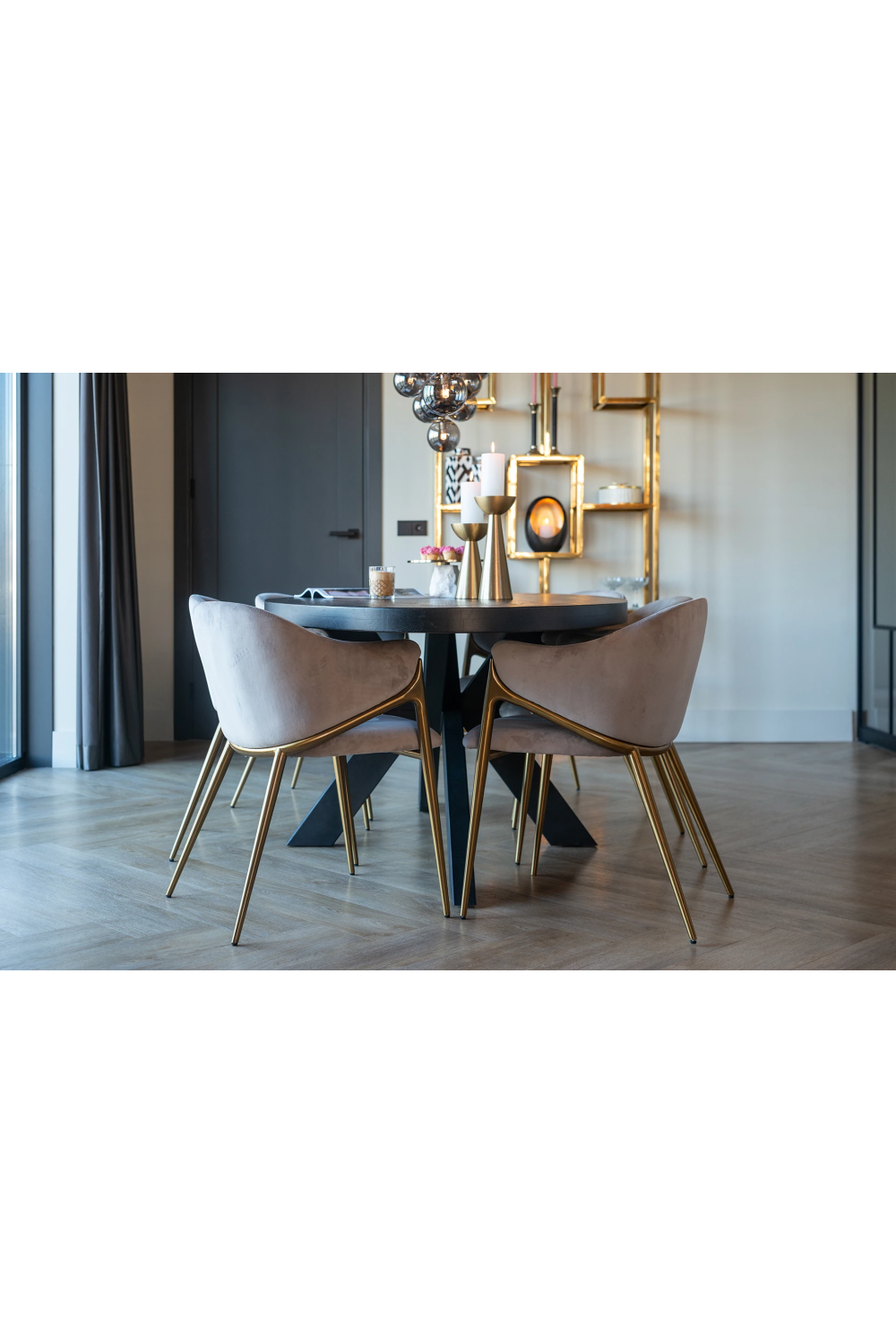Modern Velvet Dining Chair | Richmond Interiors Gwen | Oroa.com