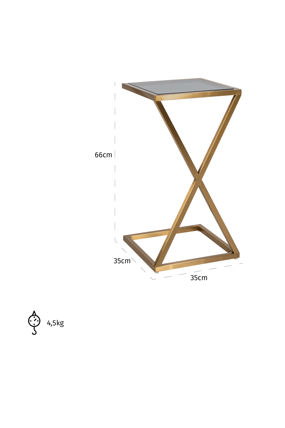 Cross Framed Sofa Table | OROA Paramount | Oroa.com