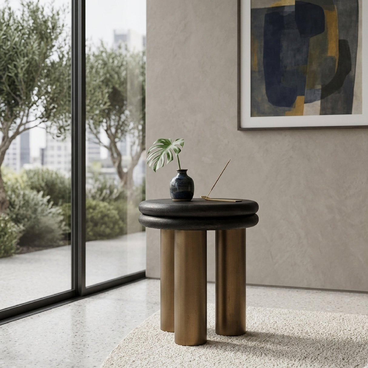 Metal Tripod End Table | Oroa.com