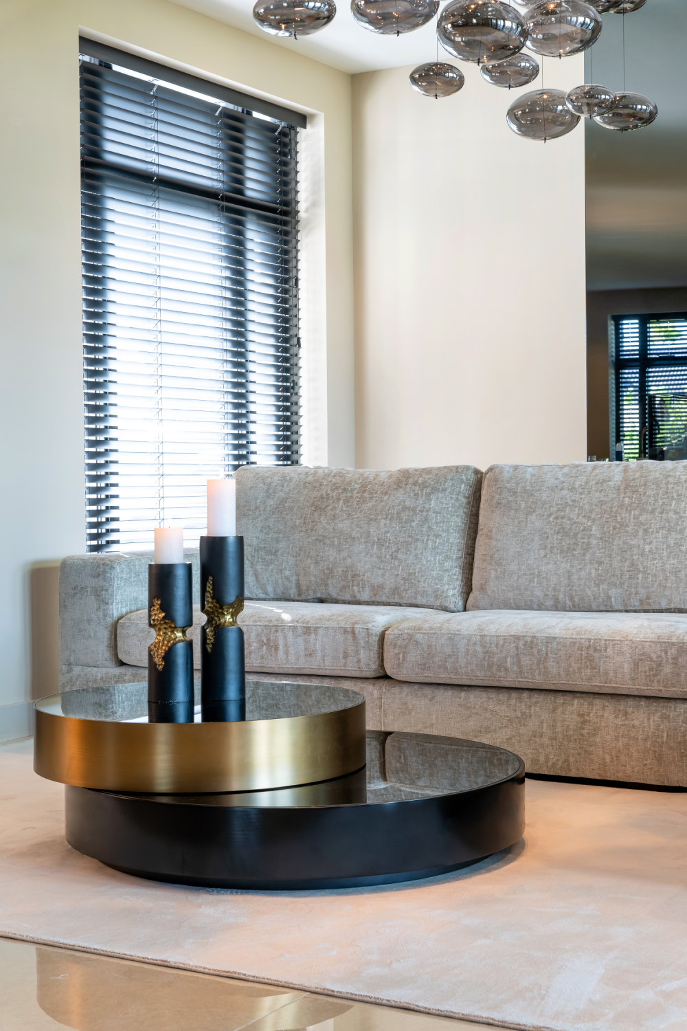 Double Round Coffee Table | Richmond Interiors Slice | Oroa.com