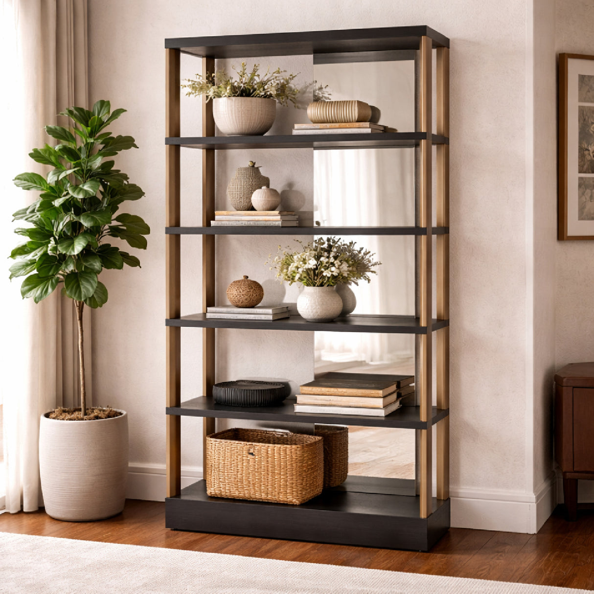 Mirror Accent Display Cabinet | Oroa.com