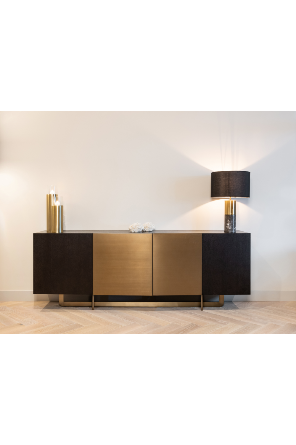 Black Oak 4-Door Sideboard | Richmond Interiors Dax | Oroa.com