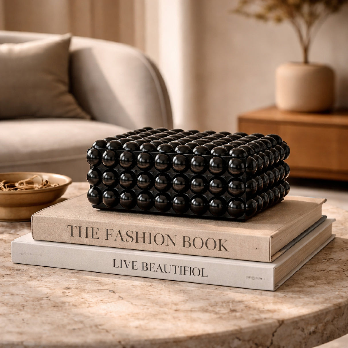 Black Modern Jewellery Box | Oroa.com