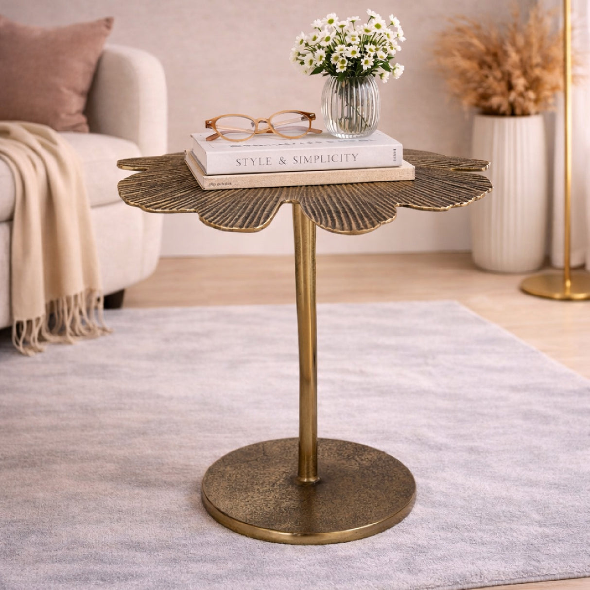 Art Deco Aluminum End Table | Oroa.com