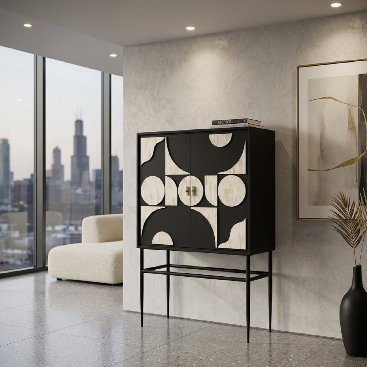 Wooden Contemporary Cabinet | Oroa.com