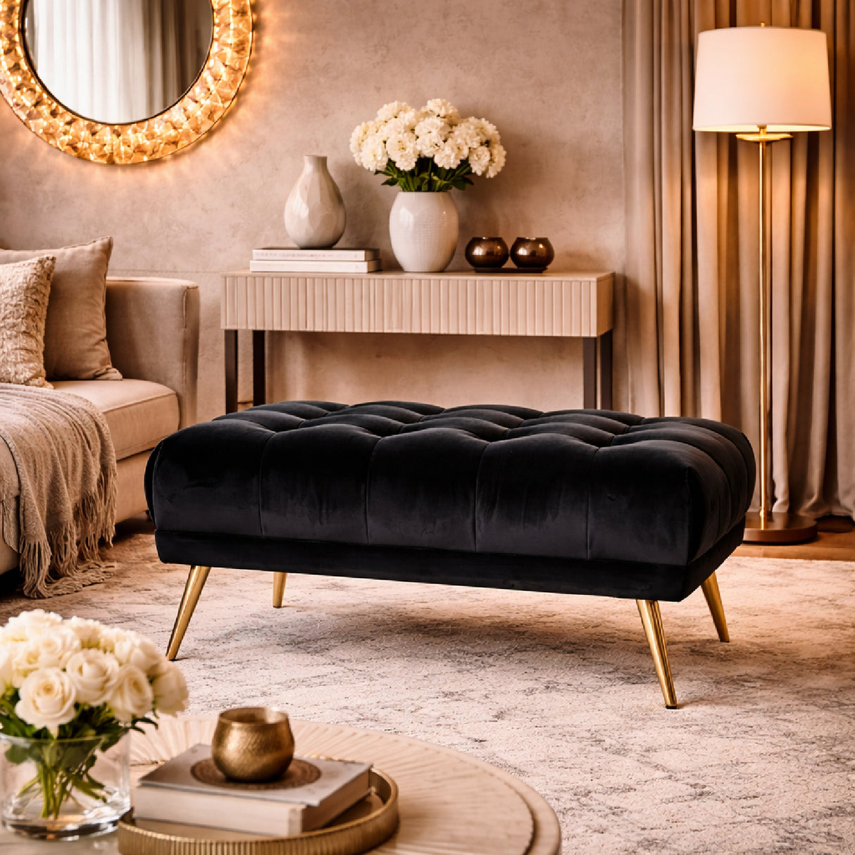 Modern Upholstered Hocker | Oroa.com
