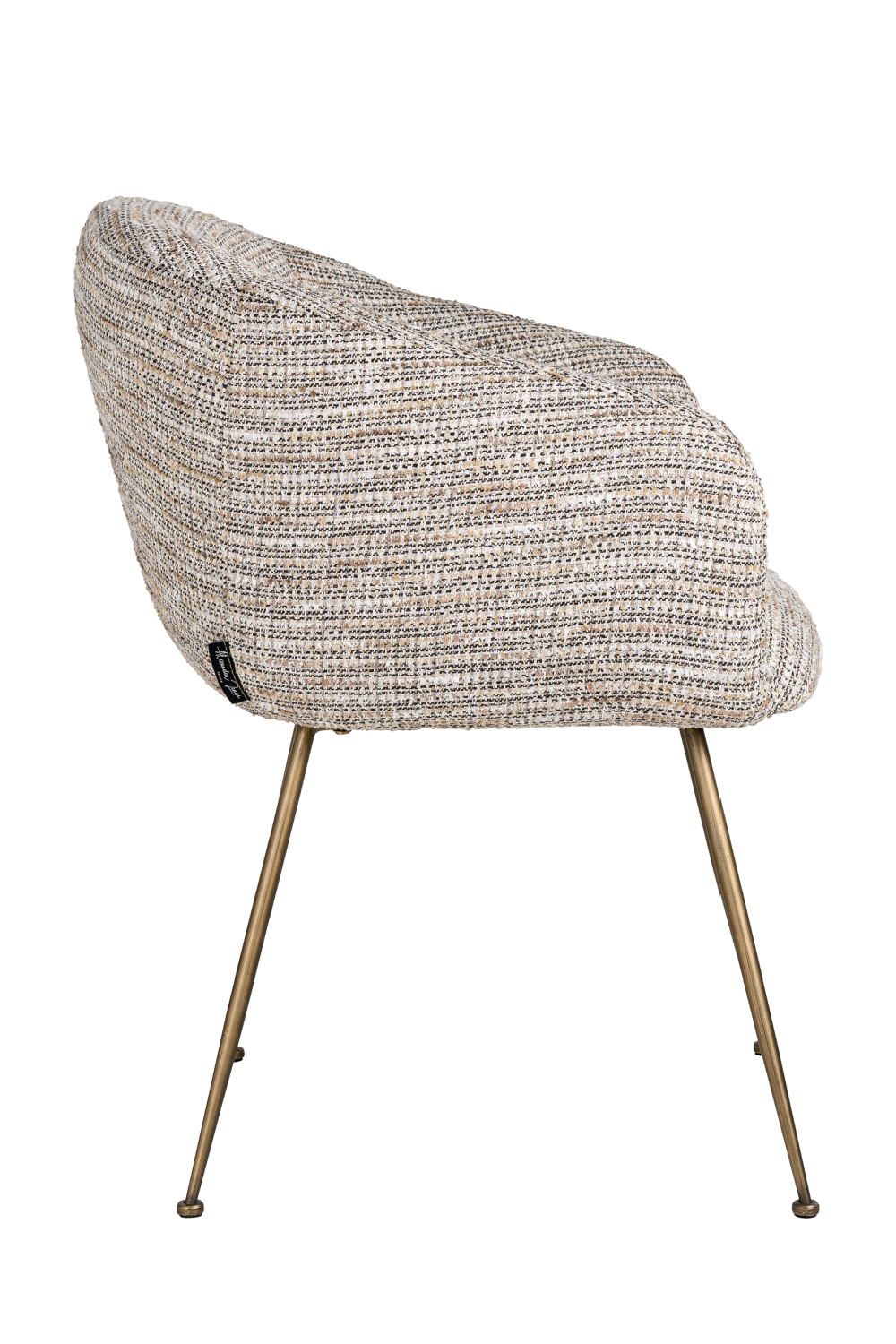Beige Curved Dining Chair | Richmond Interiors Amalfi | Oroa.com