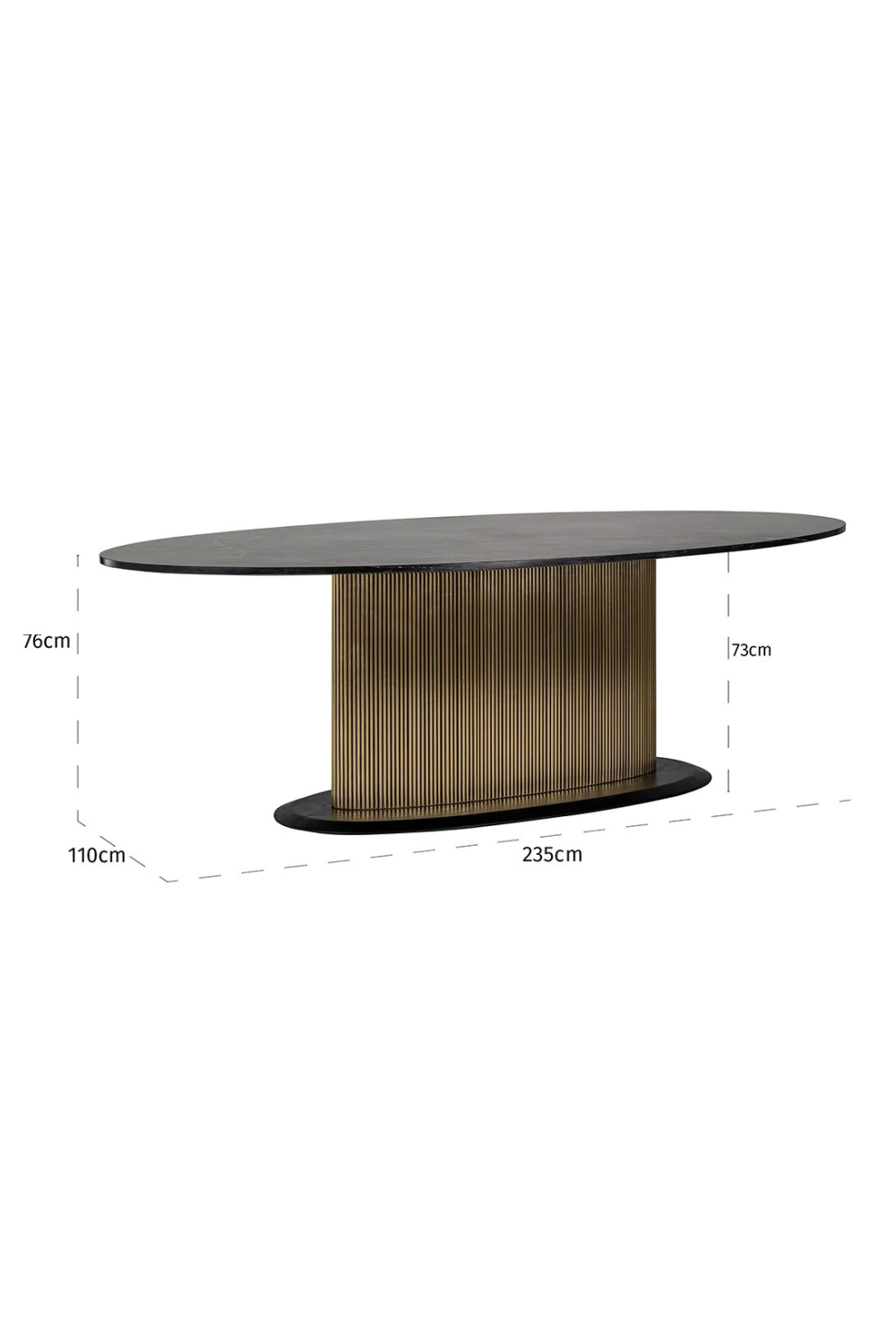 Modern Pedestal Dining Table | Richmond Interiors Ironville | Oroa.com