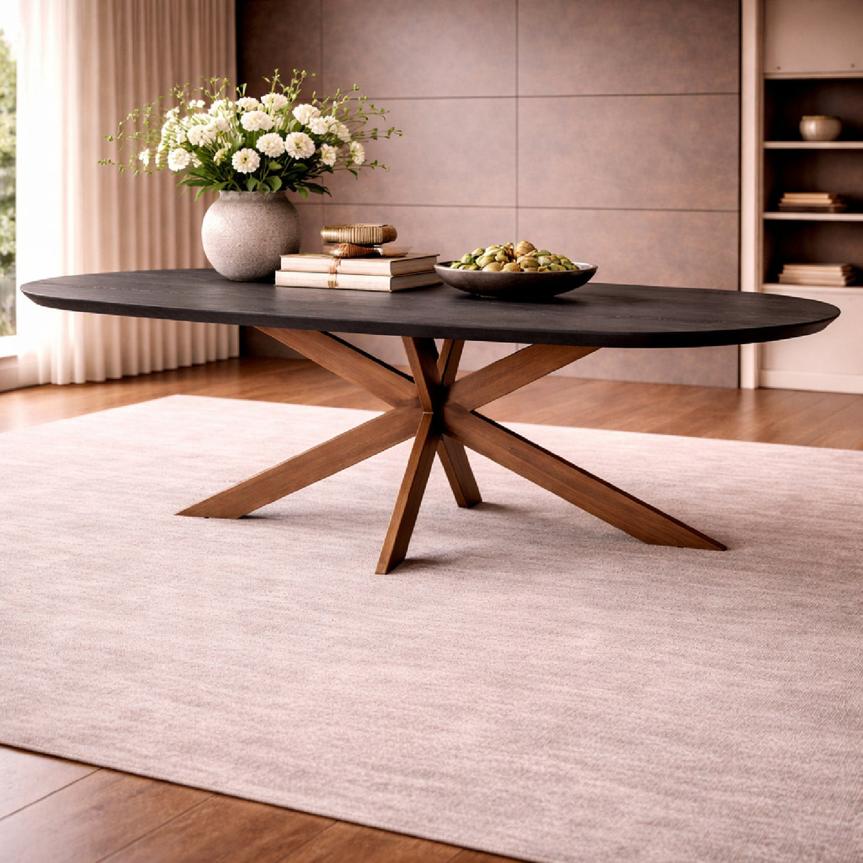 Contemporary Oval Dining Table | Oroa.com