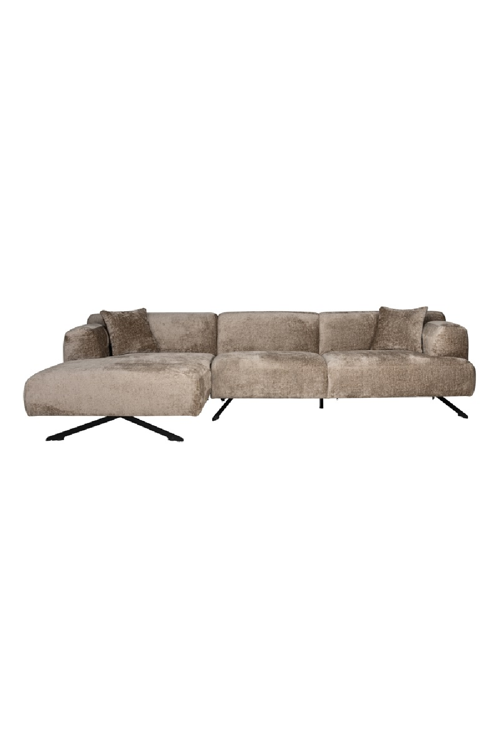 Taupe Chenille Contemporary Sofa | Richmond Interiors Donovan | Oroa.com