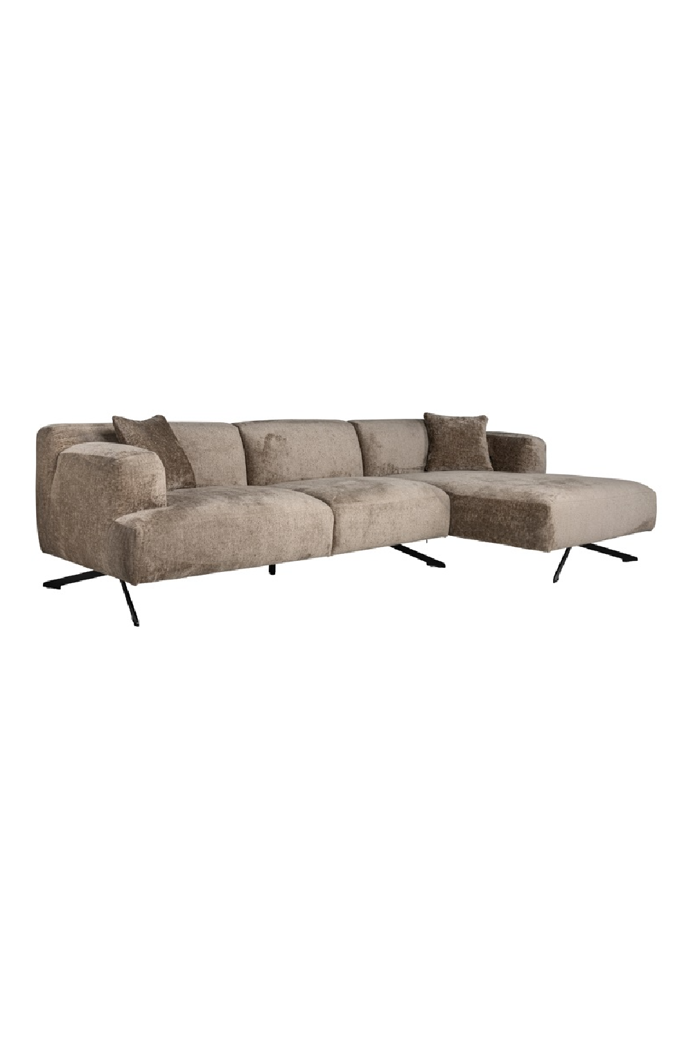 Taupe Chenille Contemporary Sofa | Richmond Interiors Donovan | Oroa.com