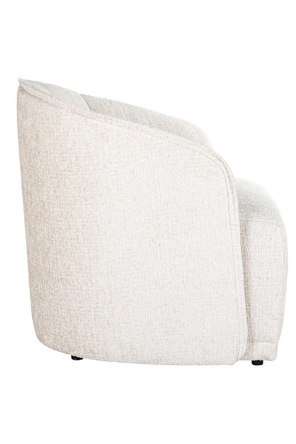 Cream Curved Accent Chair | OROA Maryse | Oroa.com