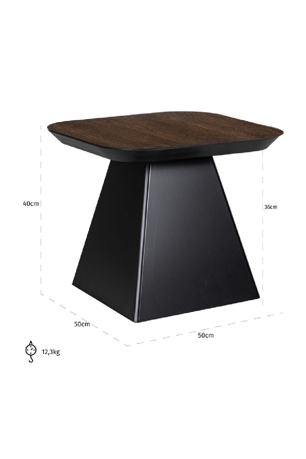 Brown Oak End Table | Richmond Interiors Bonvoy | Oroa.com