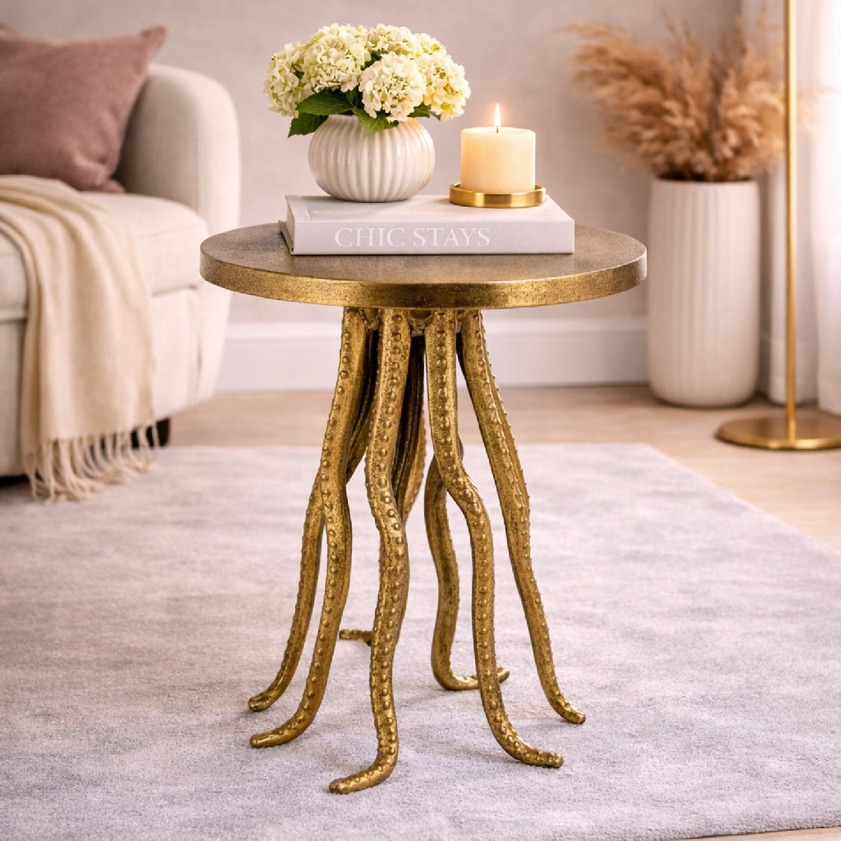 Gold Tentacles Side Table | Oroa.com
