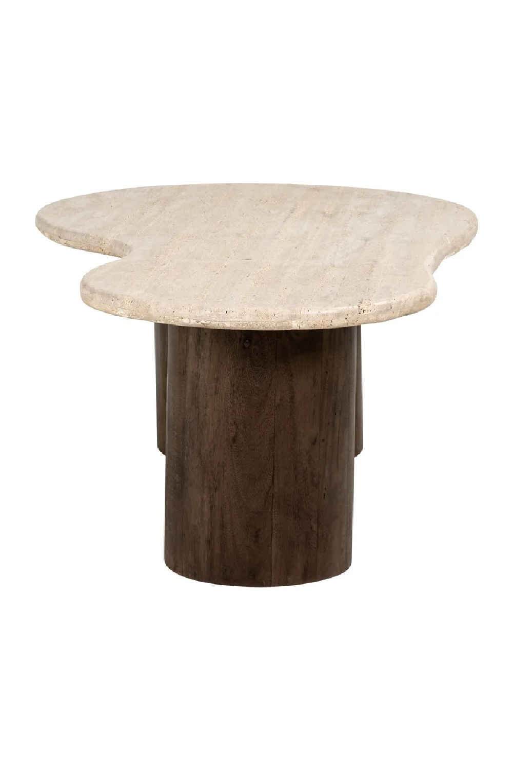 Organic-Shaped Travertine Coffee Table | Richmond Interiors Douglas | Oroa.com