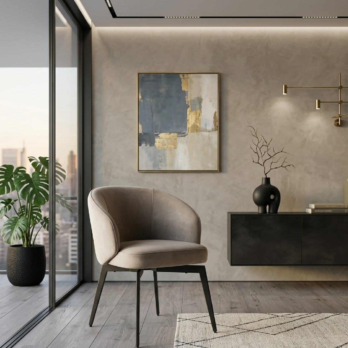 Modern Curved Dining Chair | Oroa.com