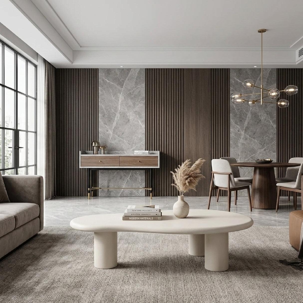 White Organic-Shaped Coffee Table | Oroa.com