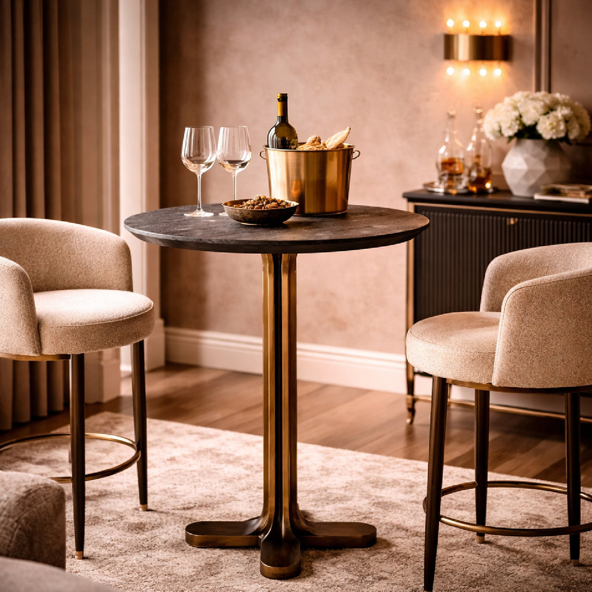 Mango Wood Modern Bar Table | Oroa.com