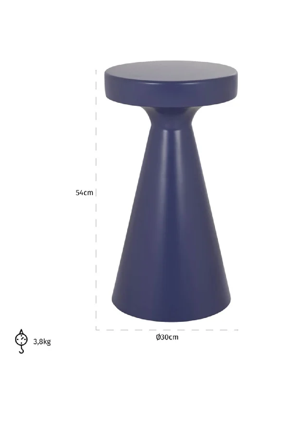 Purple Modern Side Table L | Richmond Interiors Kimble | Oroa.com