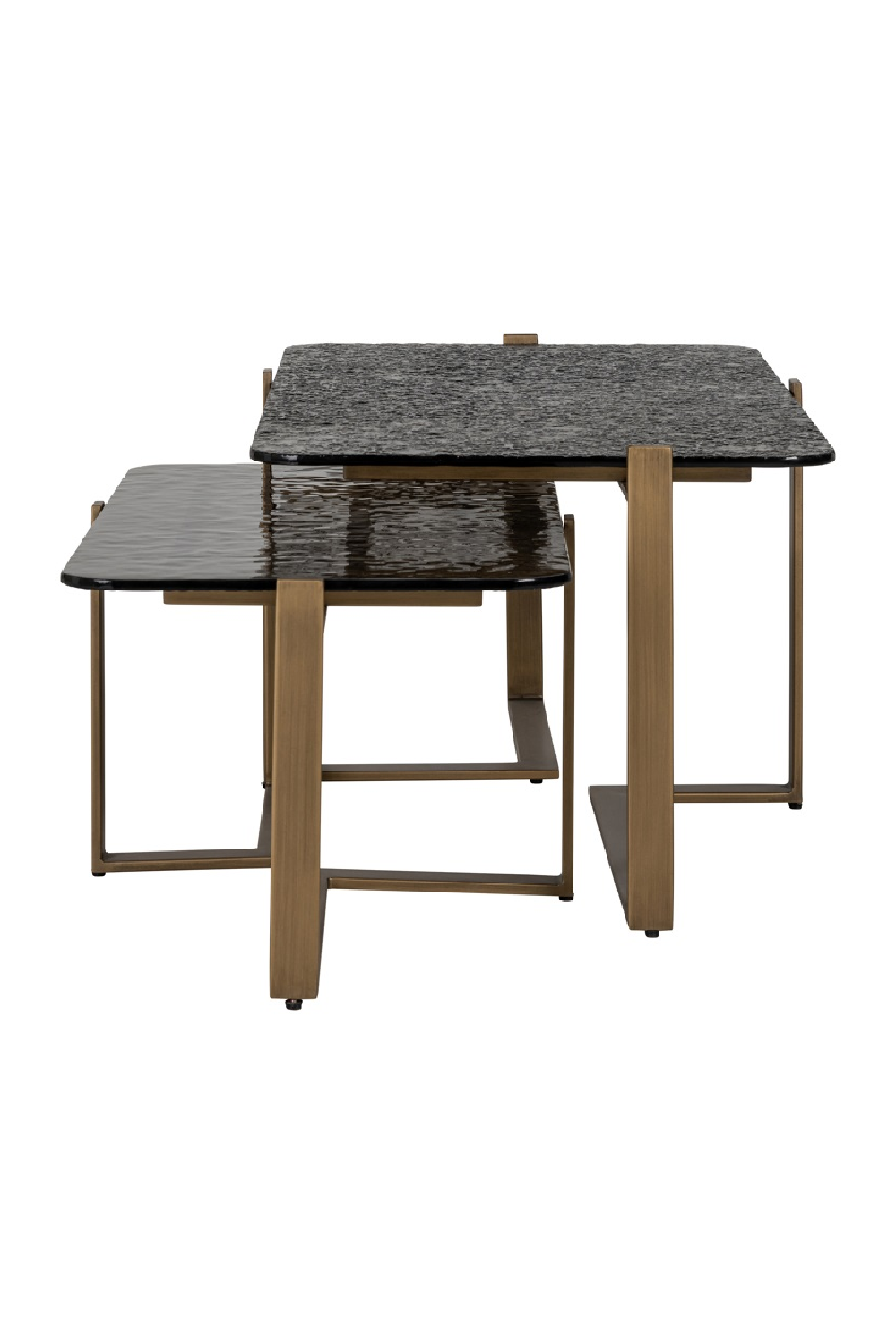 Textured Glass Nested Coffee Tables (2) | Richmond Interiors Sterling | Oroa.com