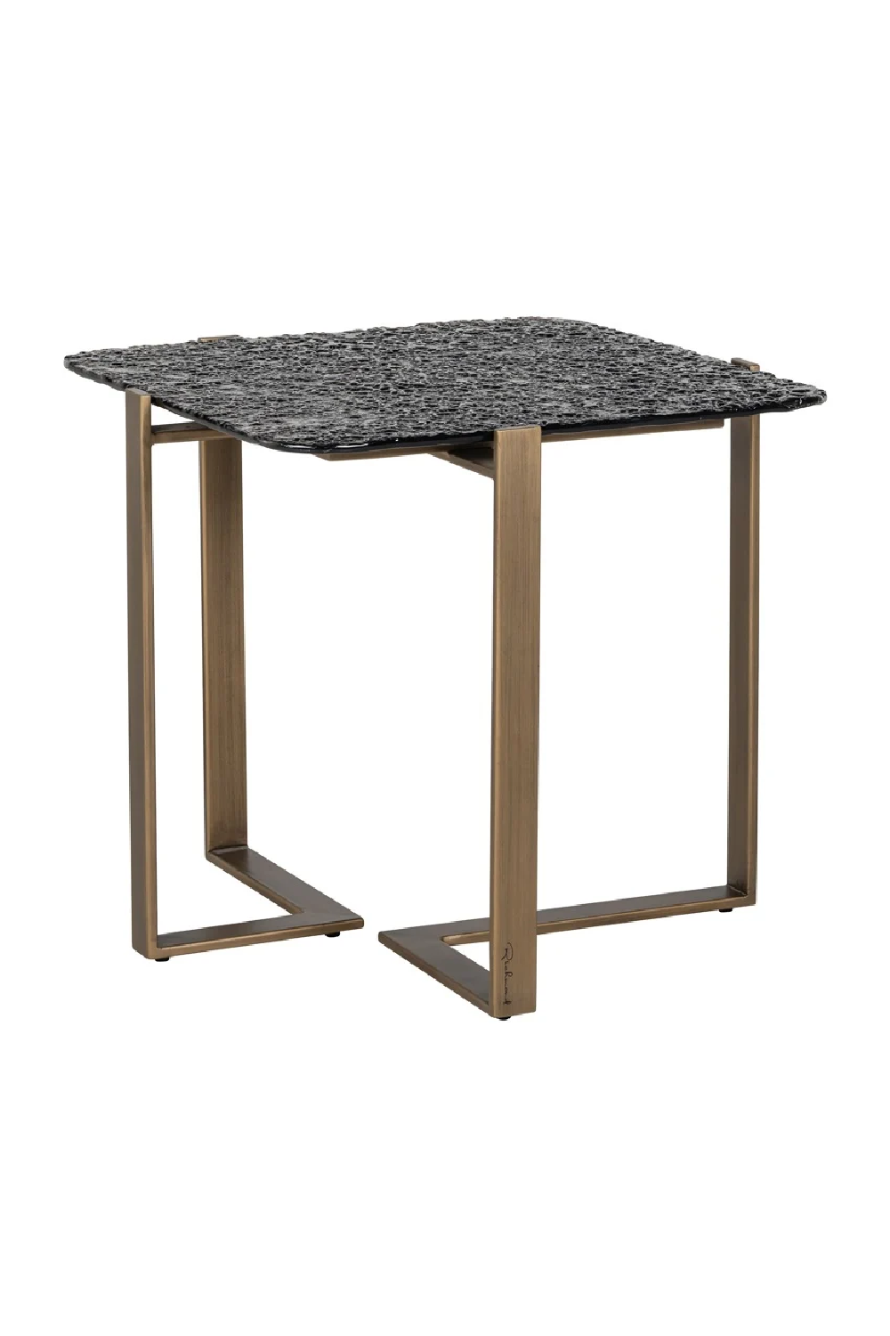 Textured Glass Side Table | Richmond Interiors Sterling | Oroa.com