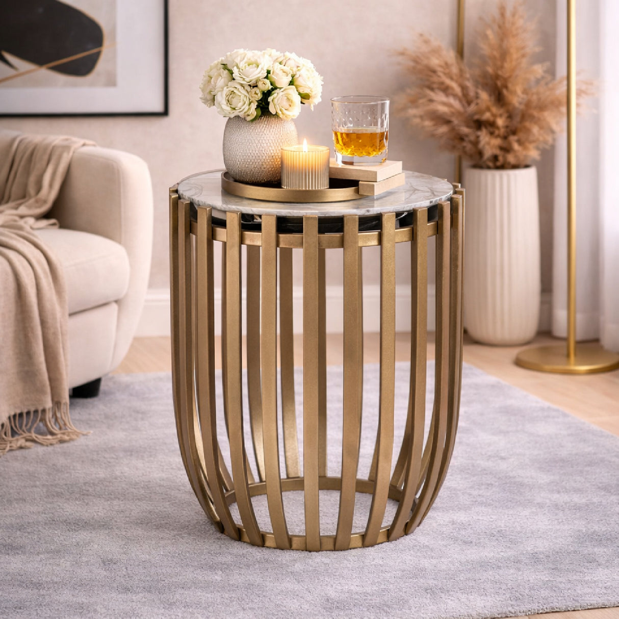 Iron Modern Side Table | Oroa.com