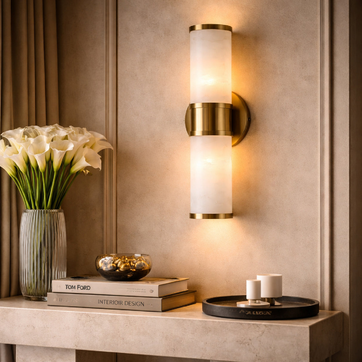 White Tubular Wall Lamp | Oroa.com