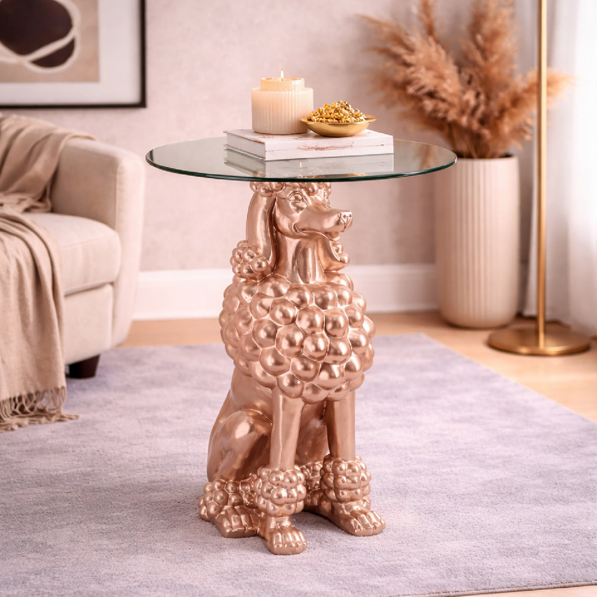 Sculptural Art Deco Side Table | Oroa.com