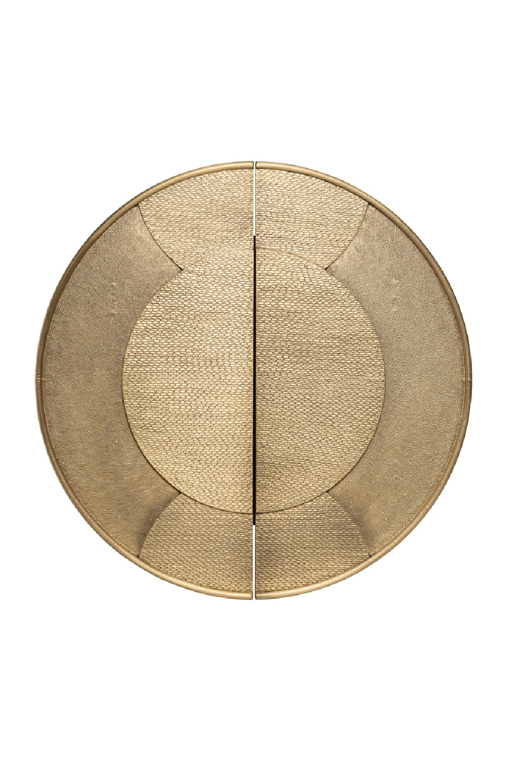 Circular Gold Wall Cabinet | Richmond Interiors Bowie | Oroa.com