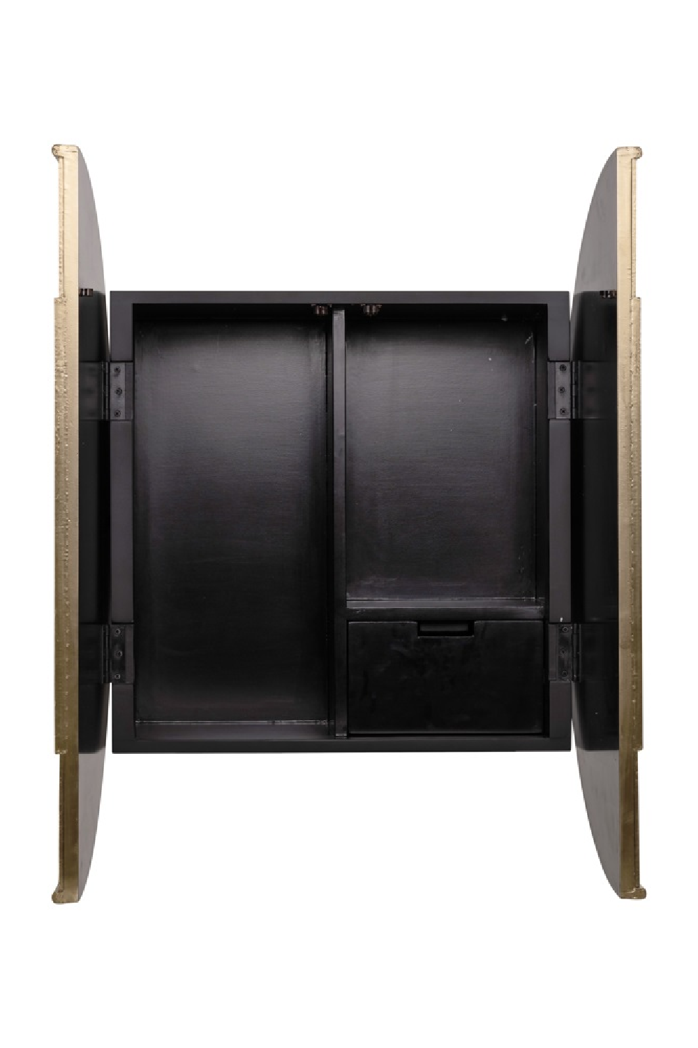 Circular Gold Wall Cabinet | Richmond Interiors Bowie | Oroa.com