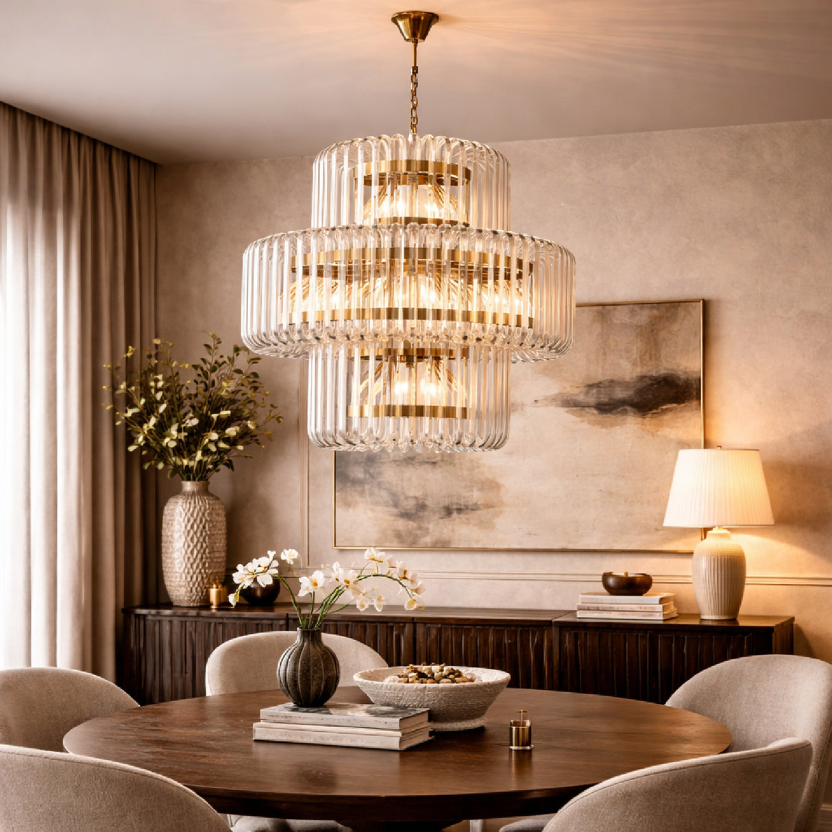 Glass Modern Chandelier | Oroa.com