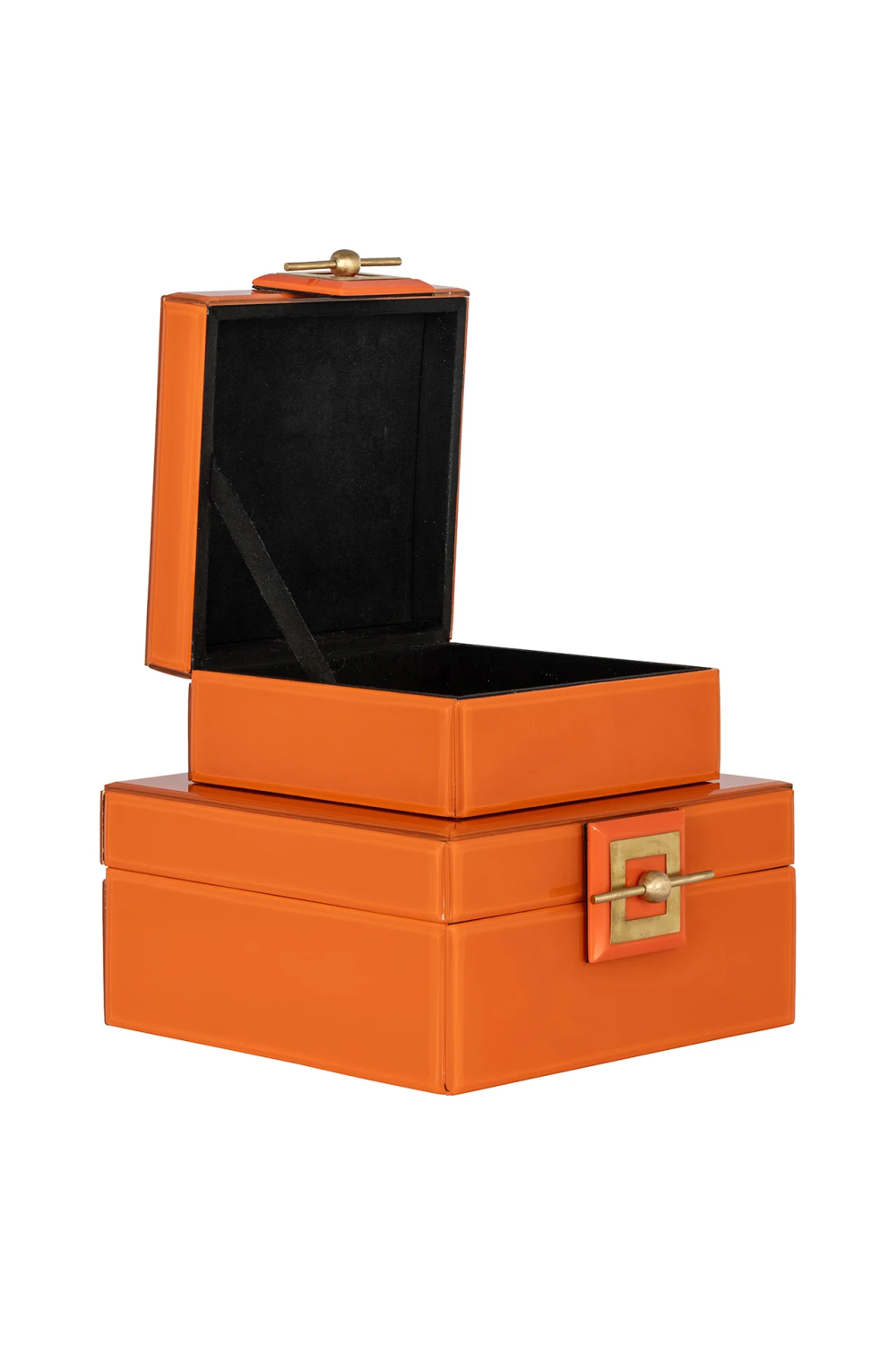 Orange Glass Jewelry Box | Richmond Interiors Bodine | Oroatrade.com