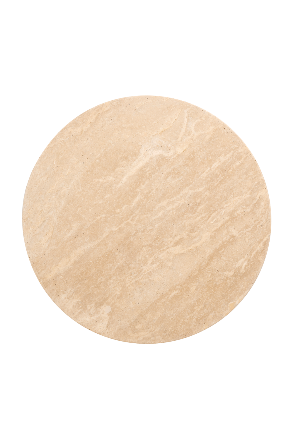 Beige Travertine End Table | Oroa.com