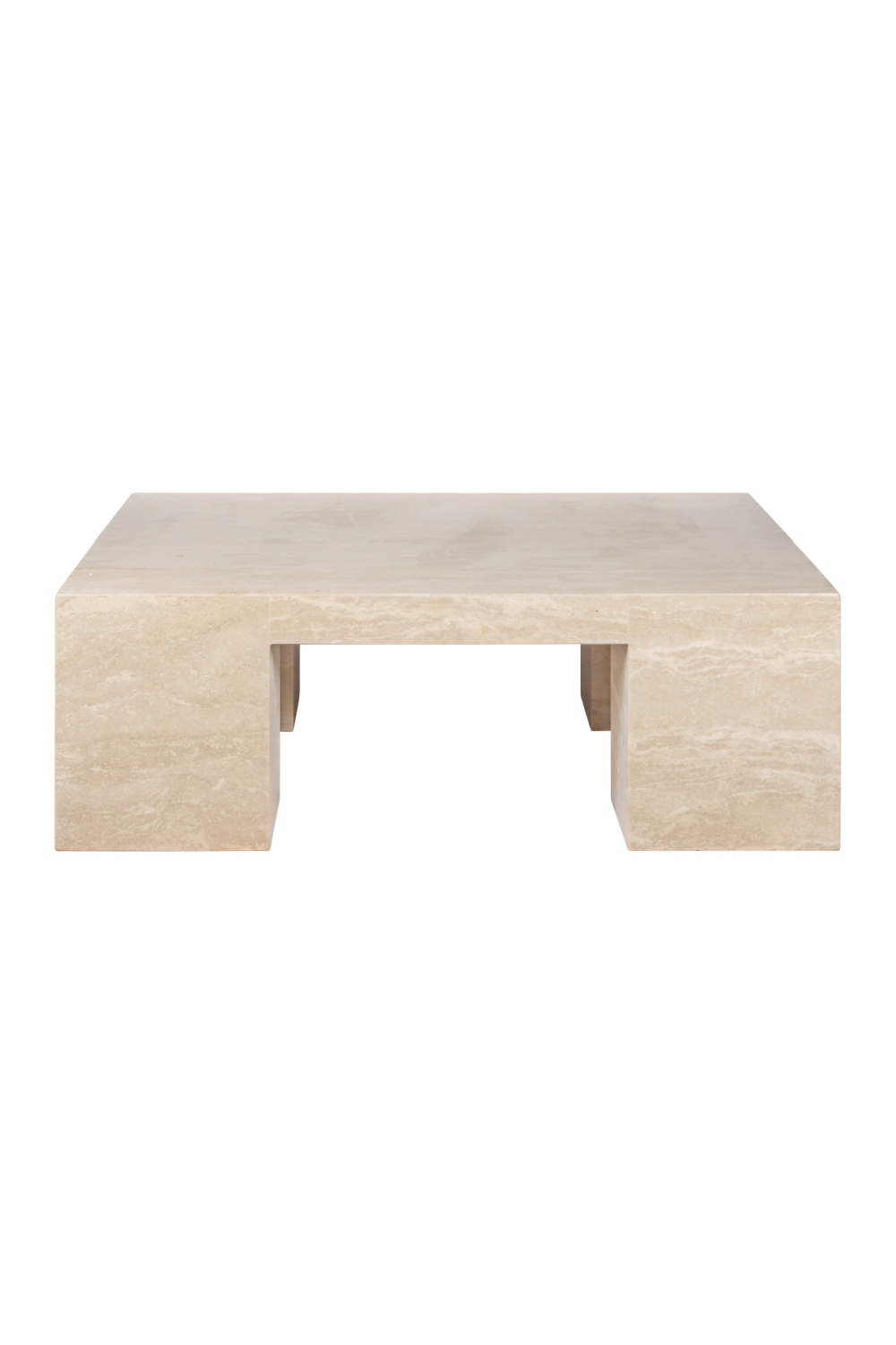 Beige Travertine Square Coffee Table | Richmond Interiors Biltmore | Oroa.com