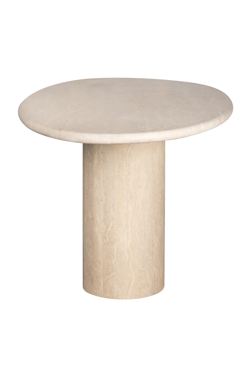 Organic-Shaped Travertine Dining Table | Oroa.com