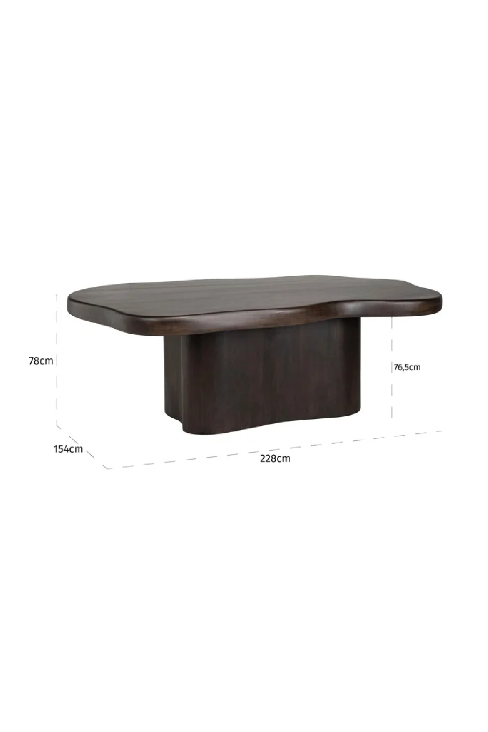 Brown Acacia Organic Dining Table | Richmond Interiors Sherman | Oroa.com