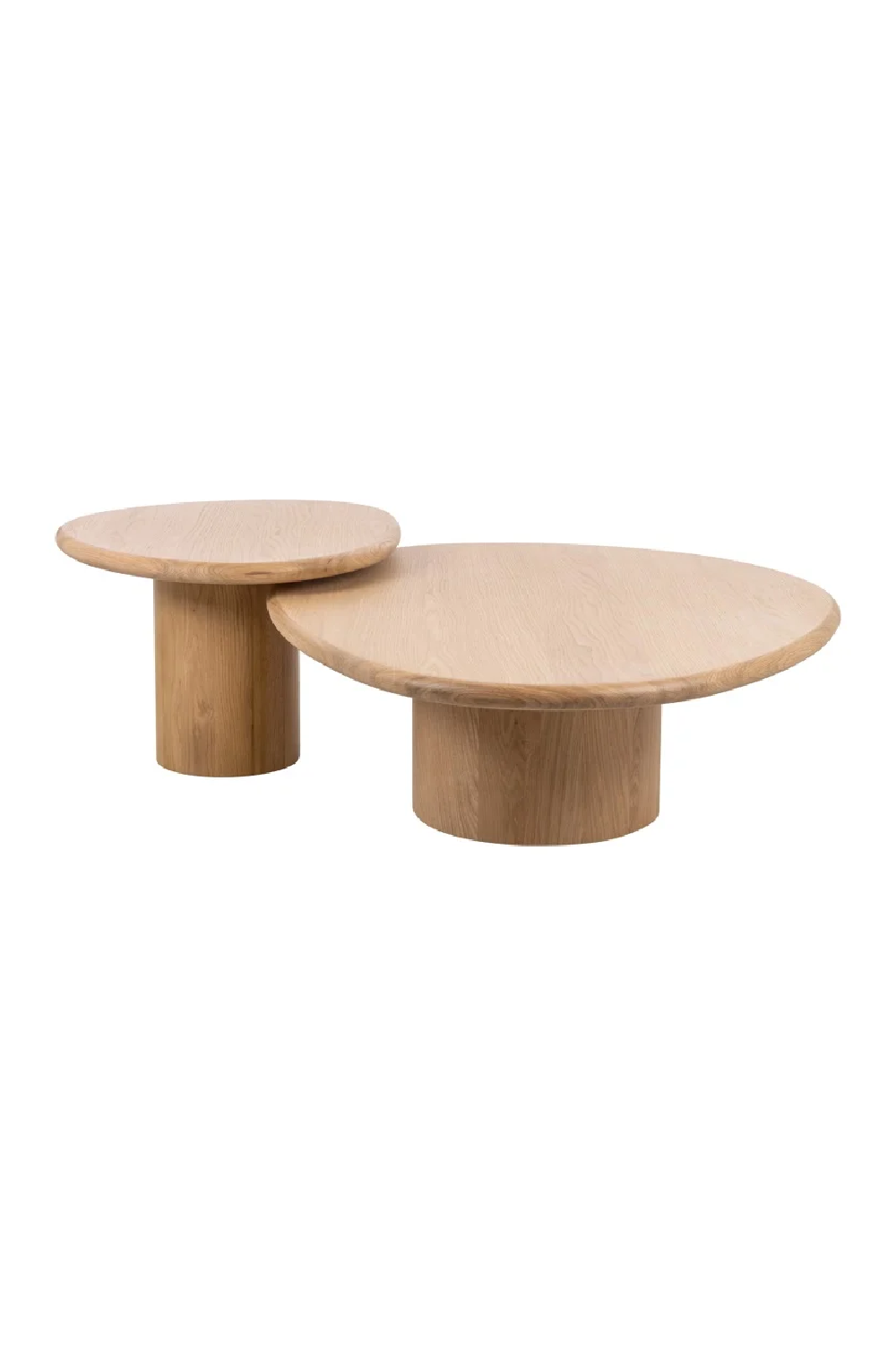 Natural Oak Coffee Table Set (2) | Oroa.com