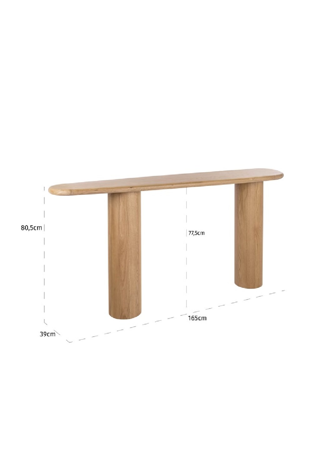 Natural Oak Console Table | Richmond Interiors Oakley | Oroa.com