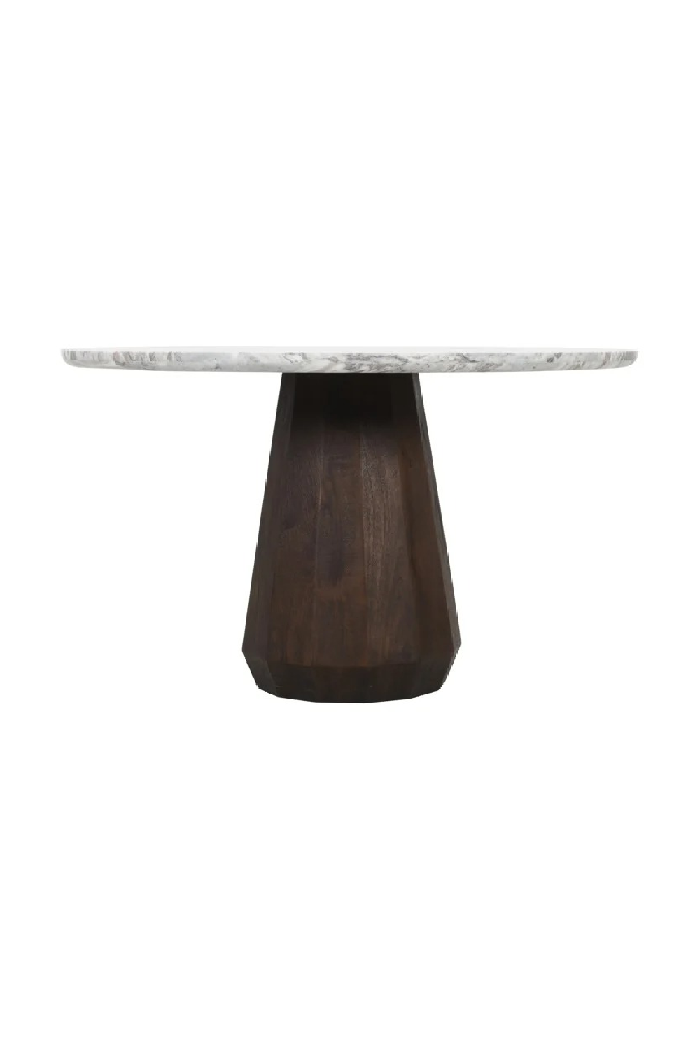 Round Marble Brown Dining Table | Oroa.com