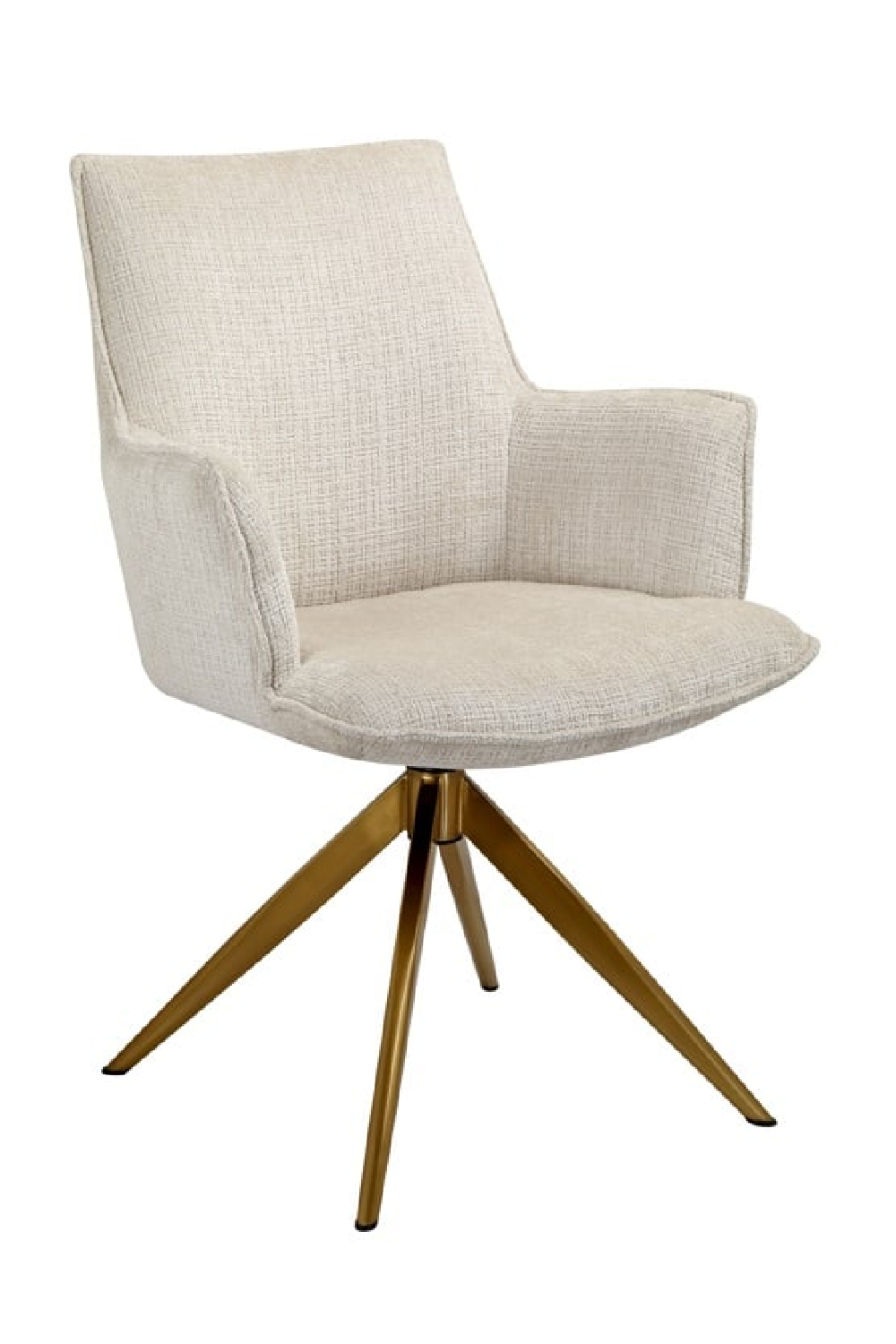 Beige Chenille Swivel Chair | Richmond Interiors Dakota | Oroa.com