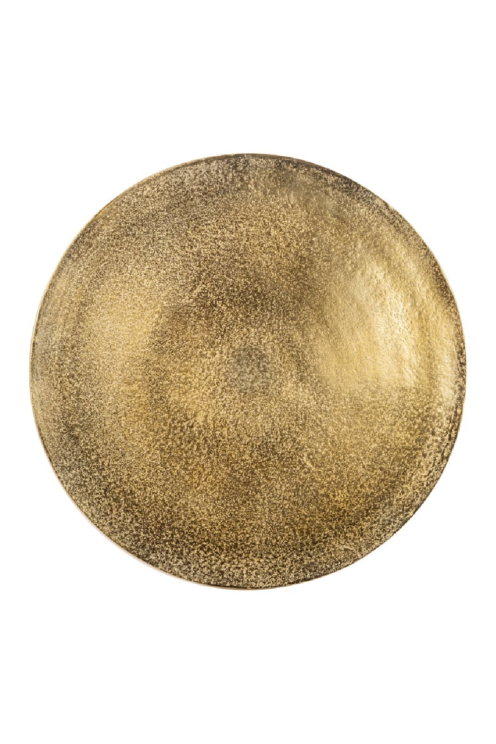 Gold Curved Pedestal End Table | Richmond Interiors Dolphin | Oroa.com