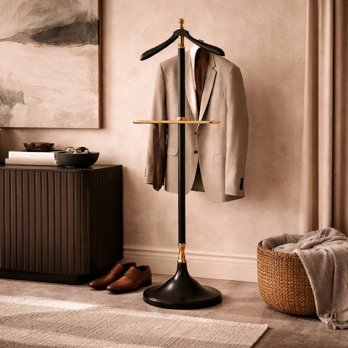 Black Aluminum Coat Rack | Oroa.com