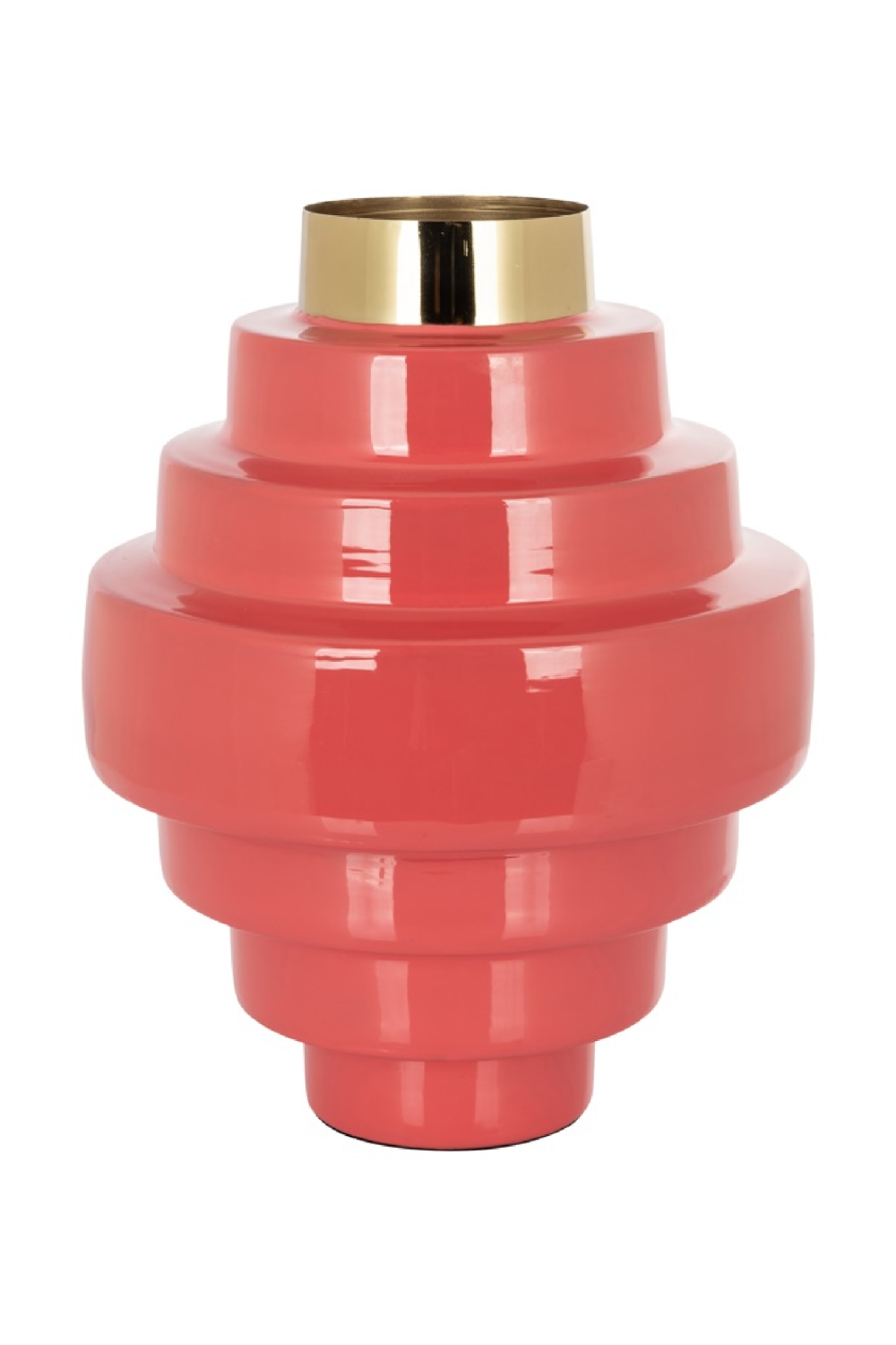 Brass Plated Layer Vase | Richmond Interiors Akelei | Oroa.com