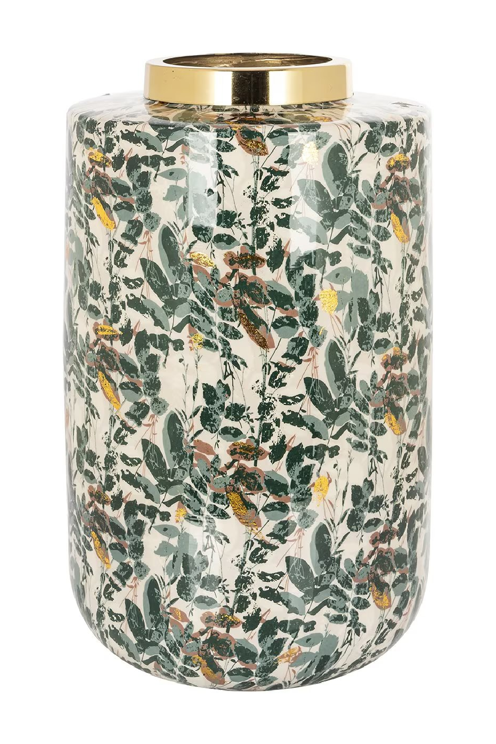 Green Leaves Enamel Vase | Richmond Interiors Omono | Oroa.com