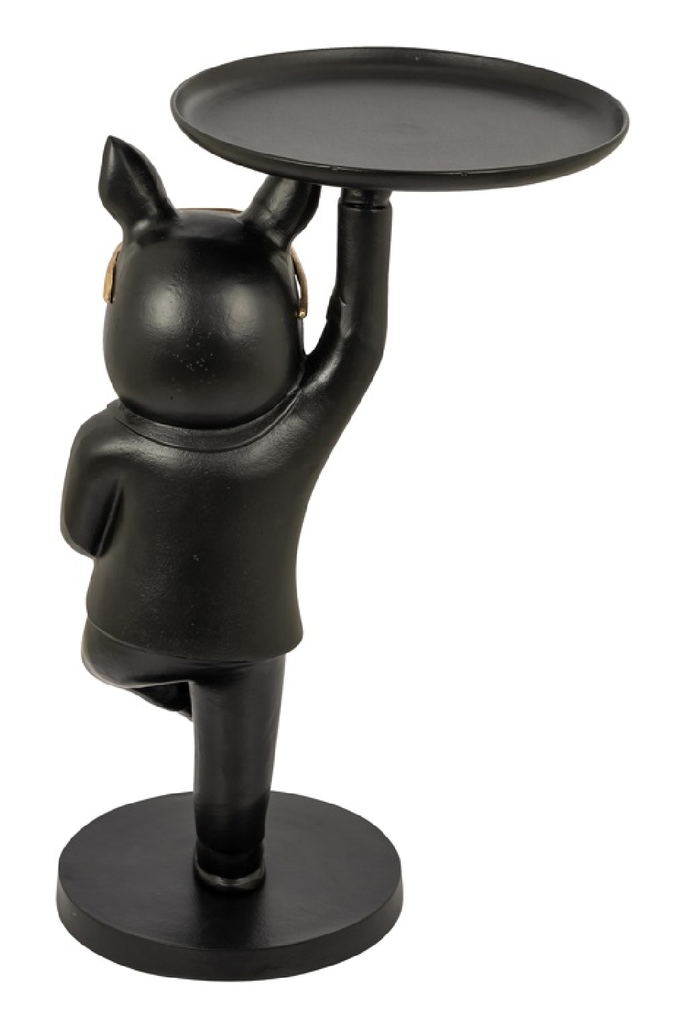 Dog Sculpture Black End Table | Richmond Interiors Bullie | Oroa.com