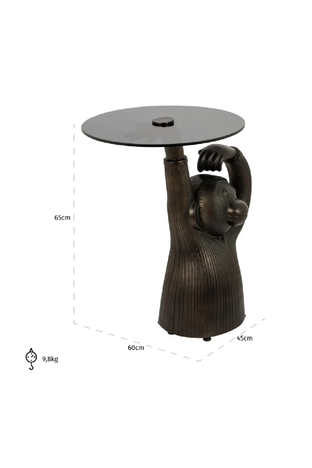 Bronze Sculpture End Table | Oroa.com